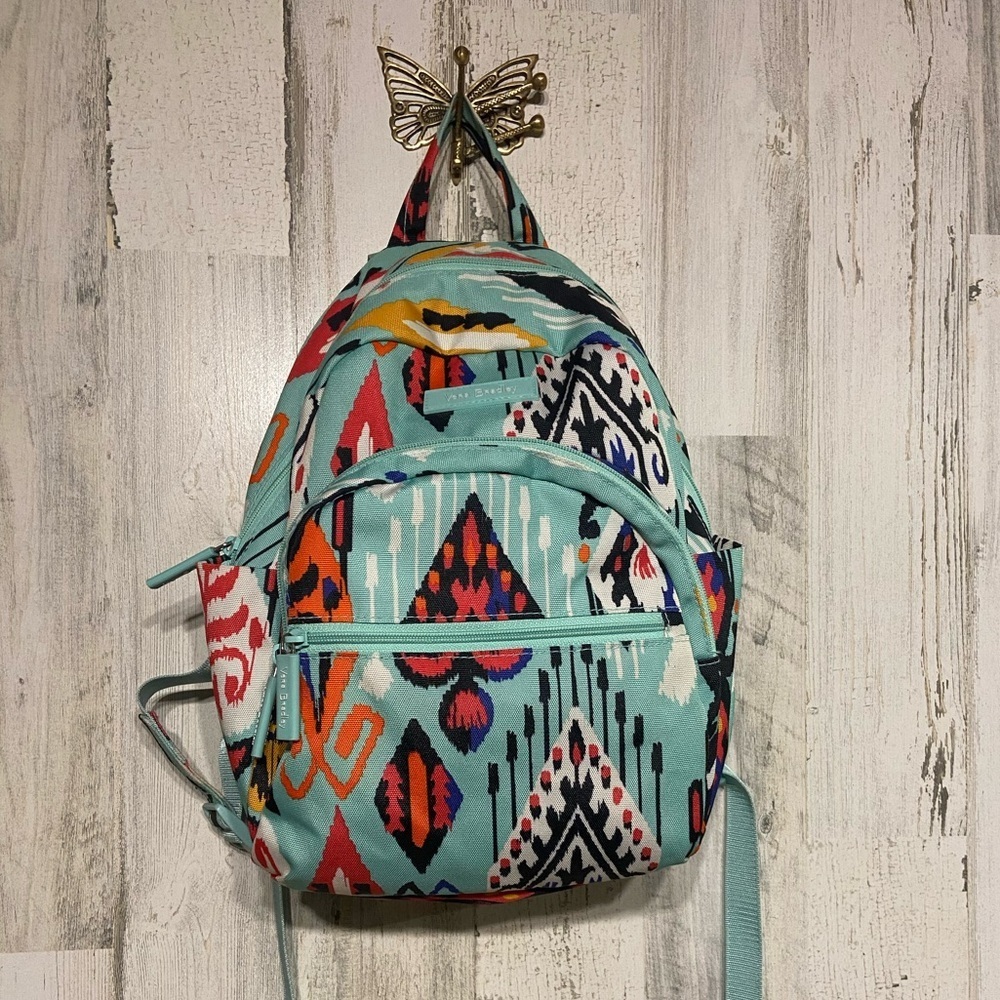 Vera Bradley Blue Black Essential Pueblo Backpack